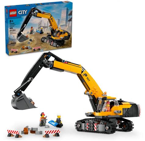 yellow mini excavator|lego city yellow excavator.